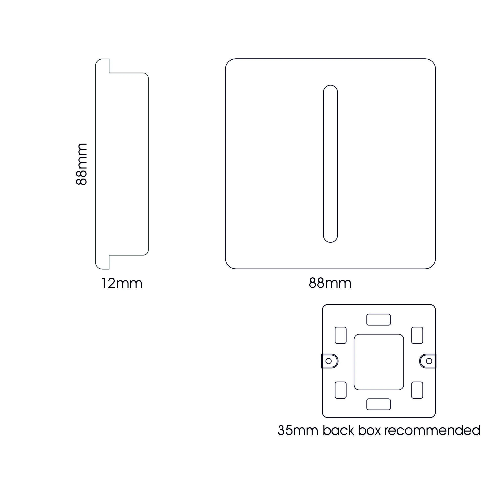 1 Gang Retractive Home Auto.Switch Champagne Gold ART-SSR1GO  Trendi Champagne Gold